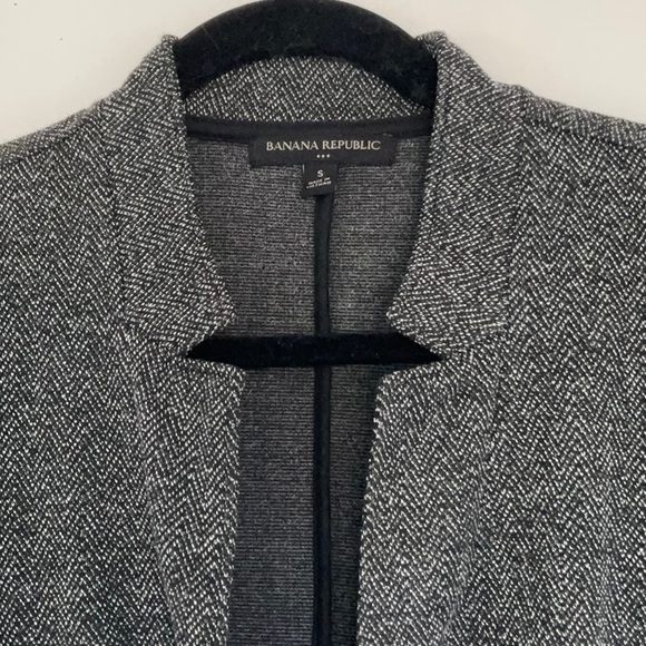 Grey Stretch Knit Blazer - Picture 3 of 4